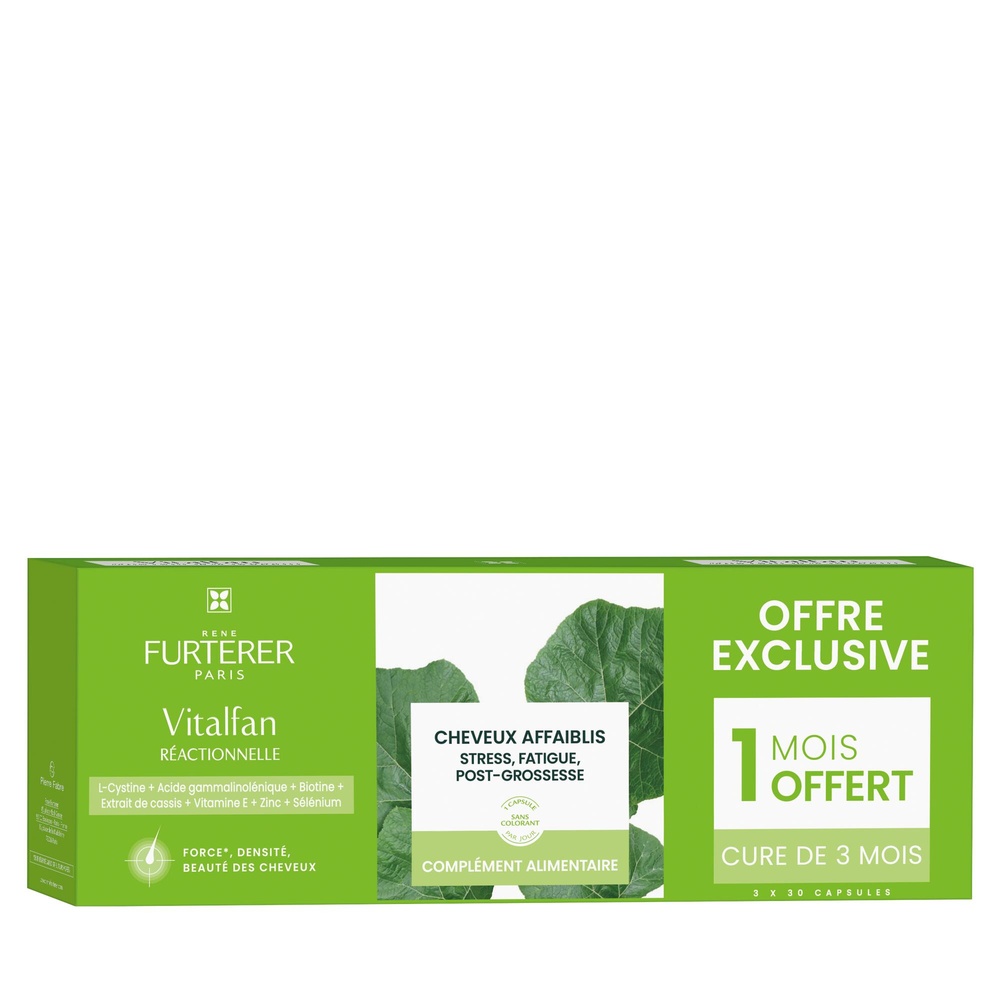 Furterer René Furterer Vitalfan Antichute réactio nnelle - Sans colorant - 3x30caps Complément