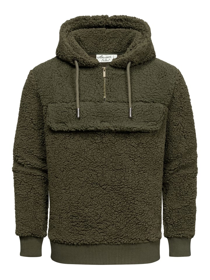 Amaci&Sons Windbreaker mit Teddyfell RUXTON in Khaki günstig kaufen
