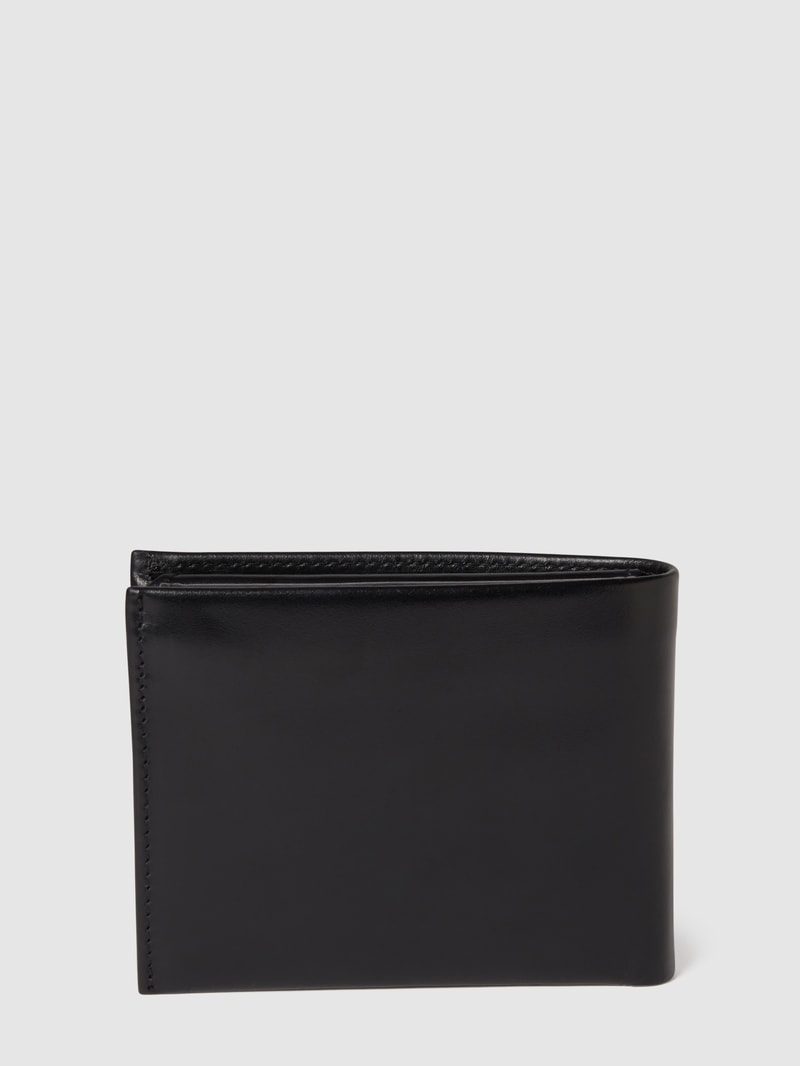 Portemonnaie aus Leder in schwarz