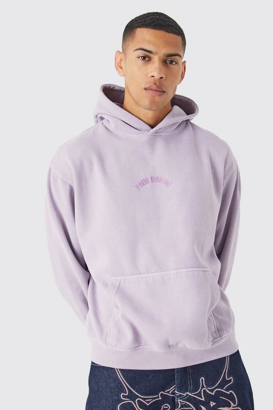 Bestickter Oversize Hoodie
