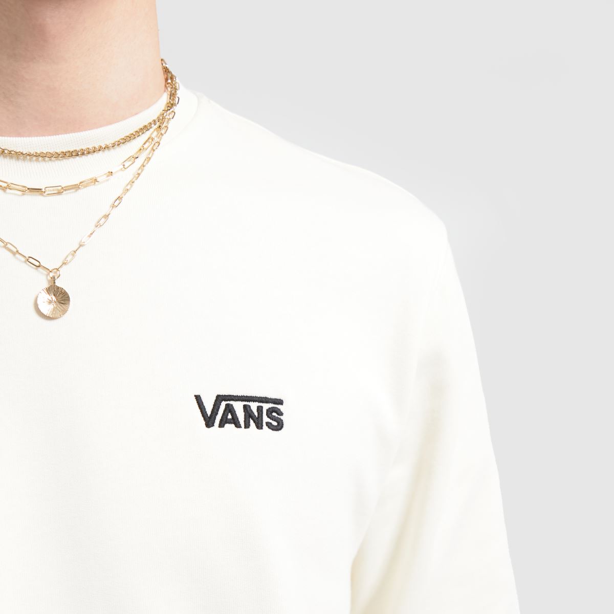 Vans – Core Basic – Vit sweatshirt med rund hals