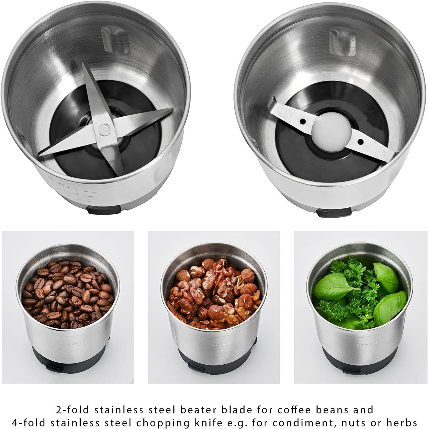 BOMANN Kaffeemühle PC-KSW 1021 ED, 200 W, 85 g Bohnenbehälter
