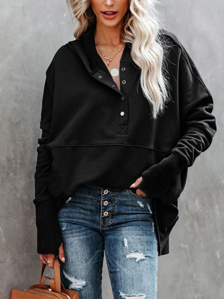 Milan Kiss Sweatshirt in Schwarz günstig kaufen