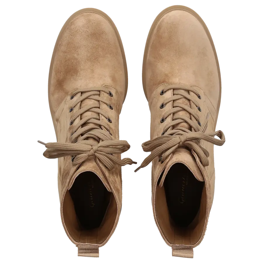Gianvito Rossi - Stiefeletten FOSTER Veloursleder - beige