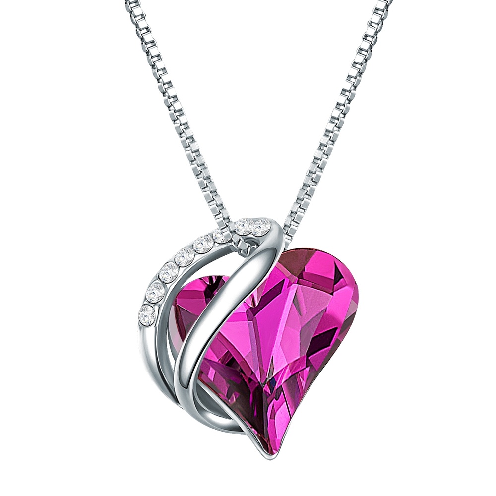 Rafaela Donata Collier en argent Coeur orné de cristaux Swarovski Orné de cristaux Swarovski en  collier