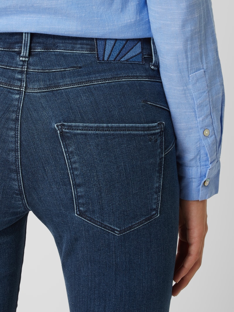 Skinny Fit Jeans mit Bio-Anteil Modell 'Ana' in blau