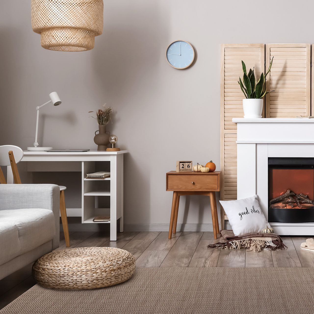 HOMCOM Küchenläufer Dunkelbeige 50 x 150 cm