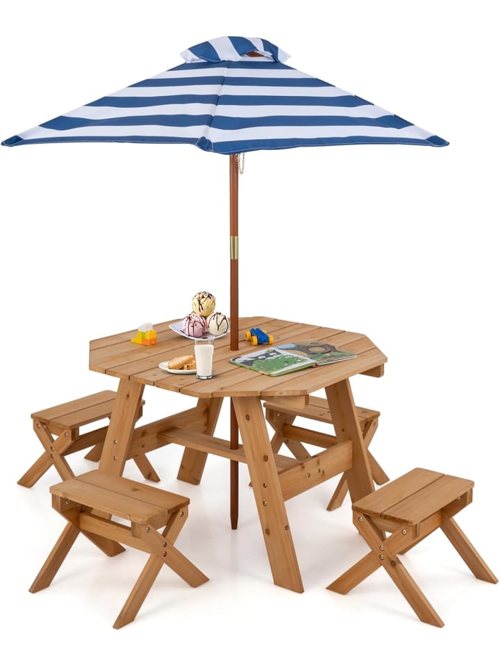 COSTWAY Kindersitzgruppe Outdoor ab 3 Jahren in Beige günstig kaufen onesize