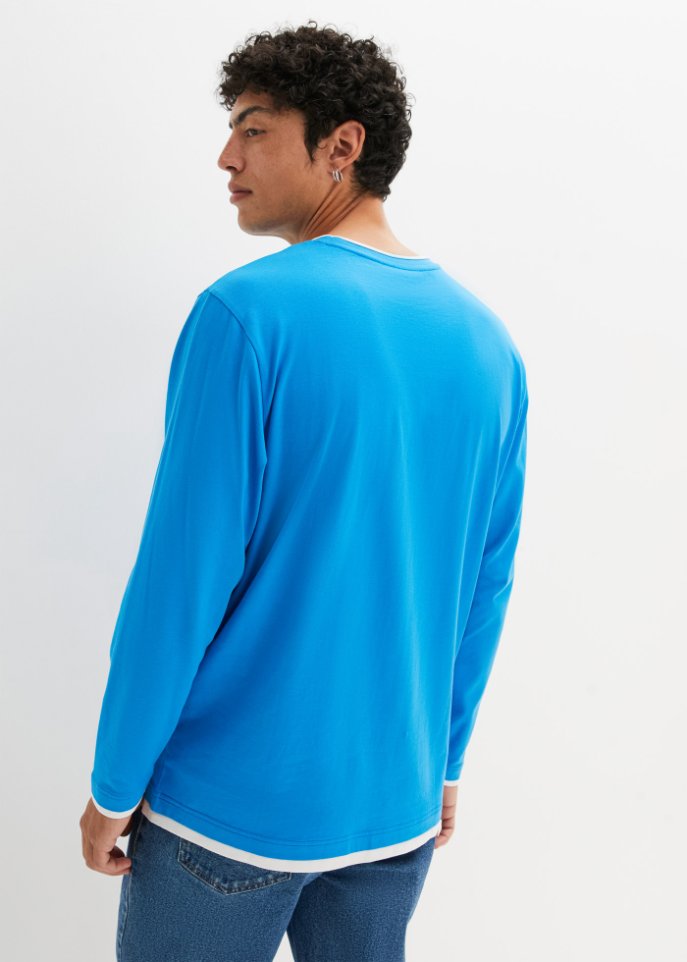 Langarmshirt aus Bio Baumwolle, Loose Fit
