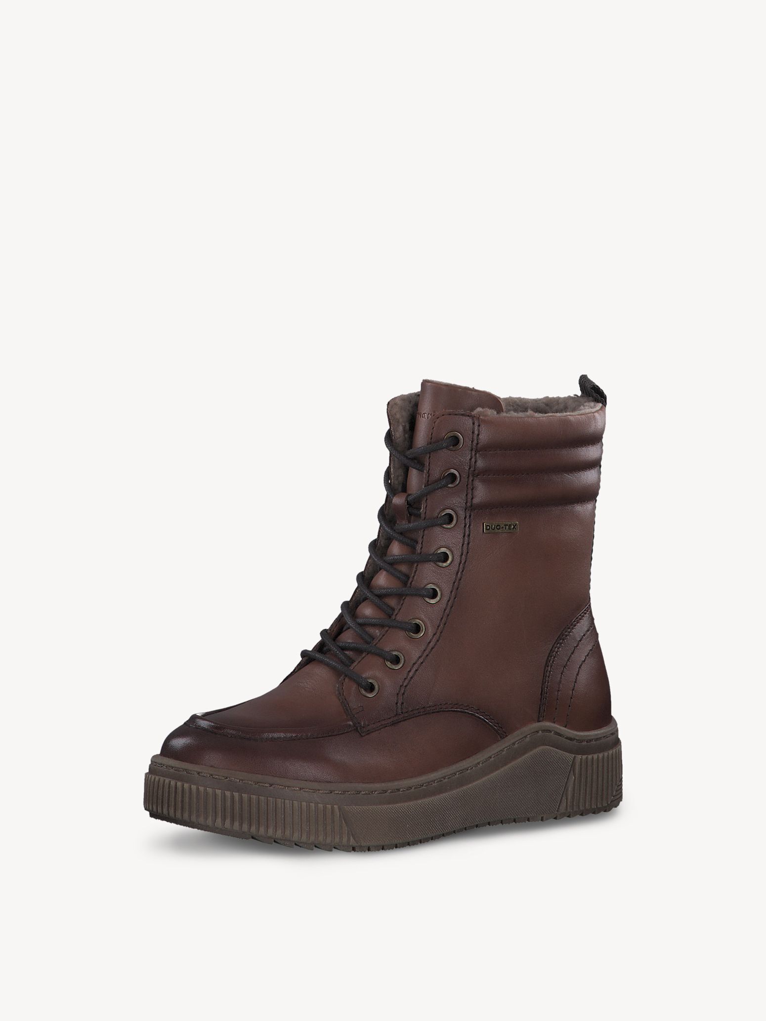 Bottine en cuir - marron