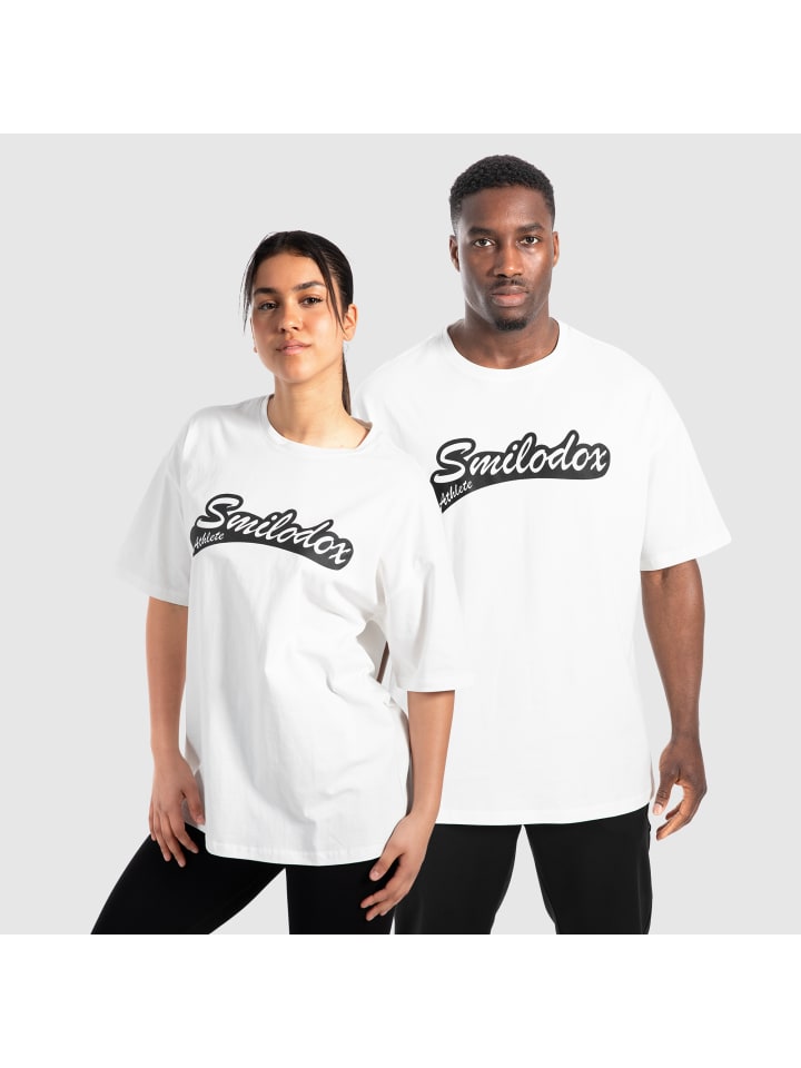 SMILODOX Unisex T-Shirt Macey in Creme günstig kaufen