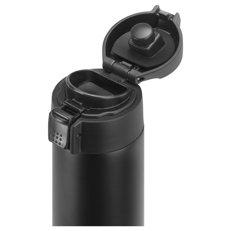 Thermobecher, 450 ml, Edelstahl, Schwarz