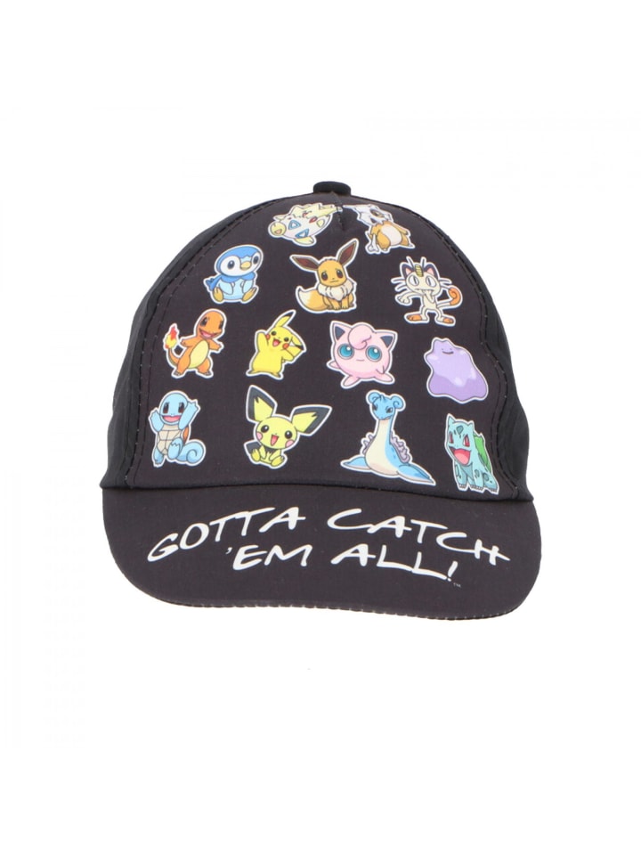 Pokémon Kinderkappe Cap Kopfbedeckung Stilvoller Sonnenschutz in Schwarz günstig kaufen