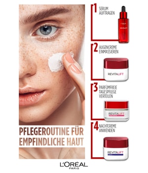 L'Oréal Paris Revitalift Feuchtigkeitspflege ohne Parfum mit Probiotika Gesichtscreme-50 ml