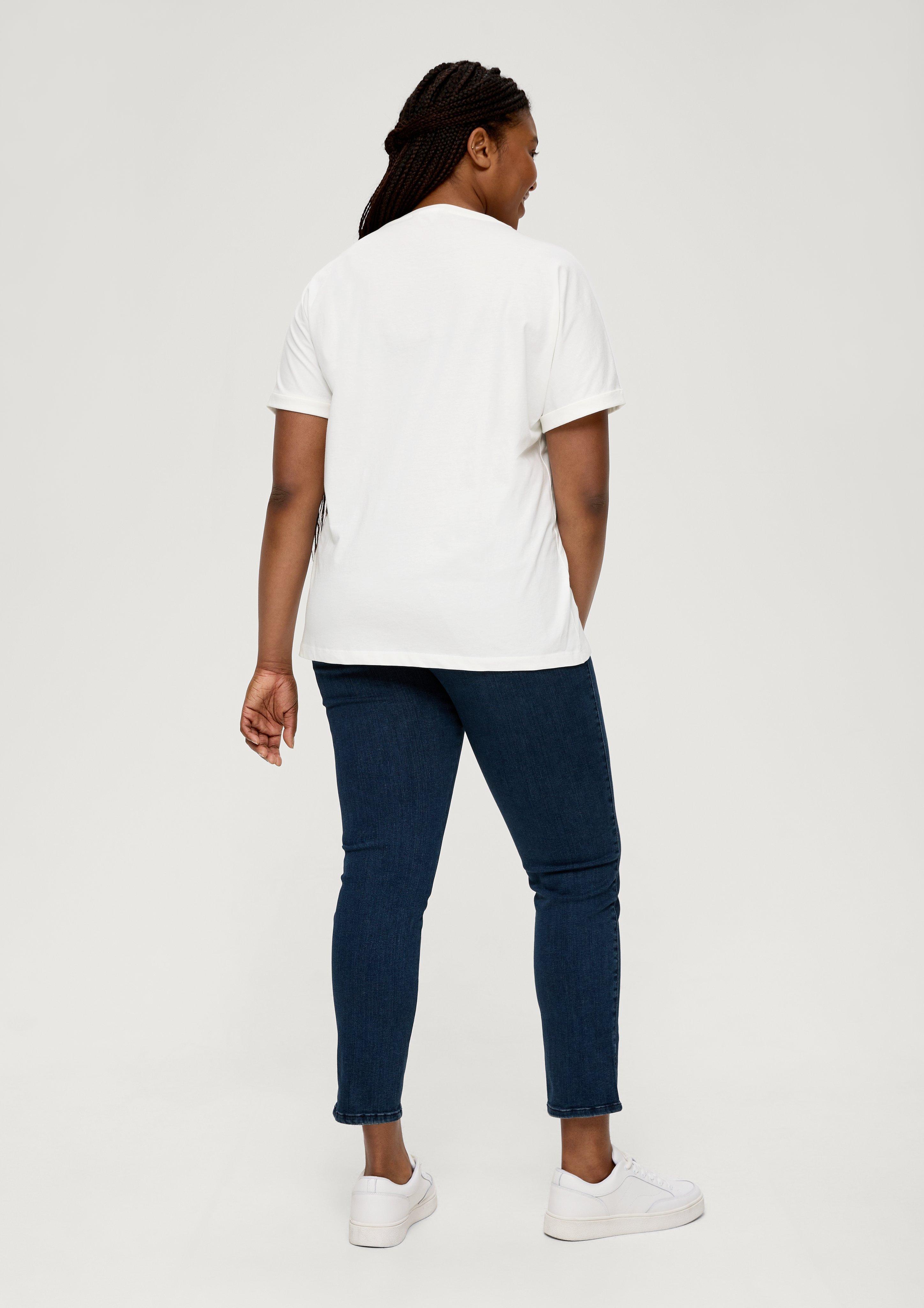 Baumwollshirt mit Frontprint  2131702-02D9