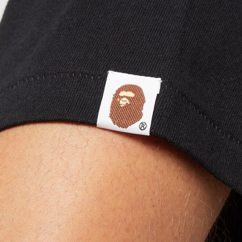 A Bathing Ape Bape Graffiti Check Ape Head Tee M black x white