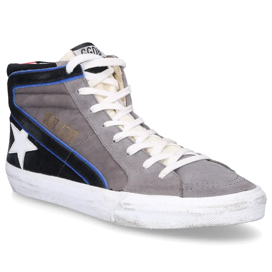 Golden Goose - Sneaker high SLIDE Used grau - grau
