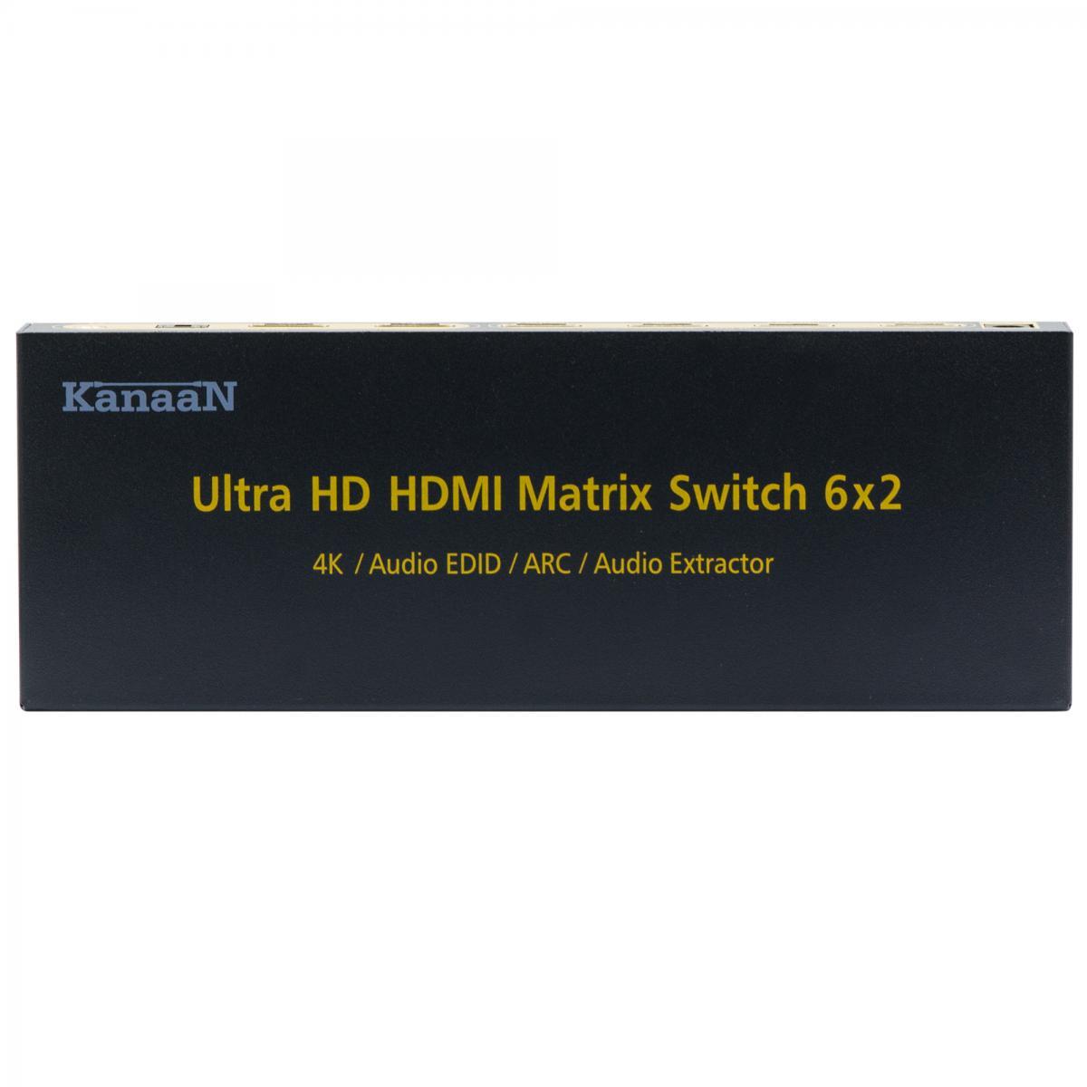Leicke KanaaN 4K HDMI UHD-Matrix 6x2 Switch