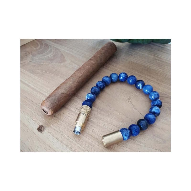 Les Fines Lames Armband Zigarrenschneider Brass, Farbe Sodalith- Größe L