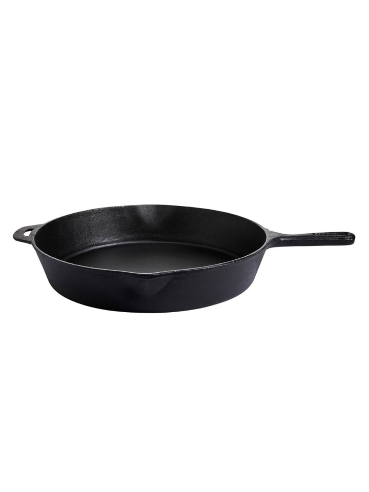 GAUMENKICK Grillpfanne aus Gusseisen in schwarz - D: 39cm günstig kaufen onesize