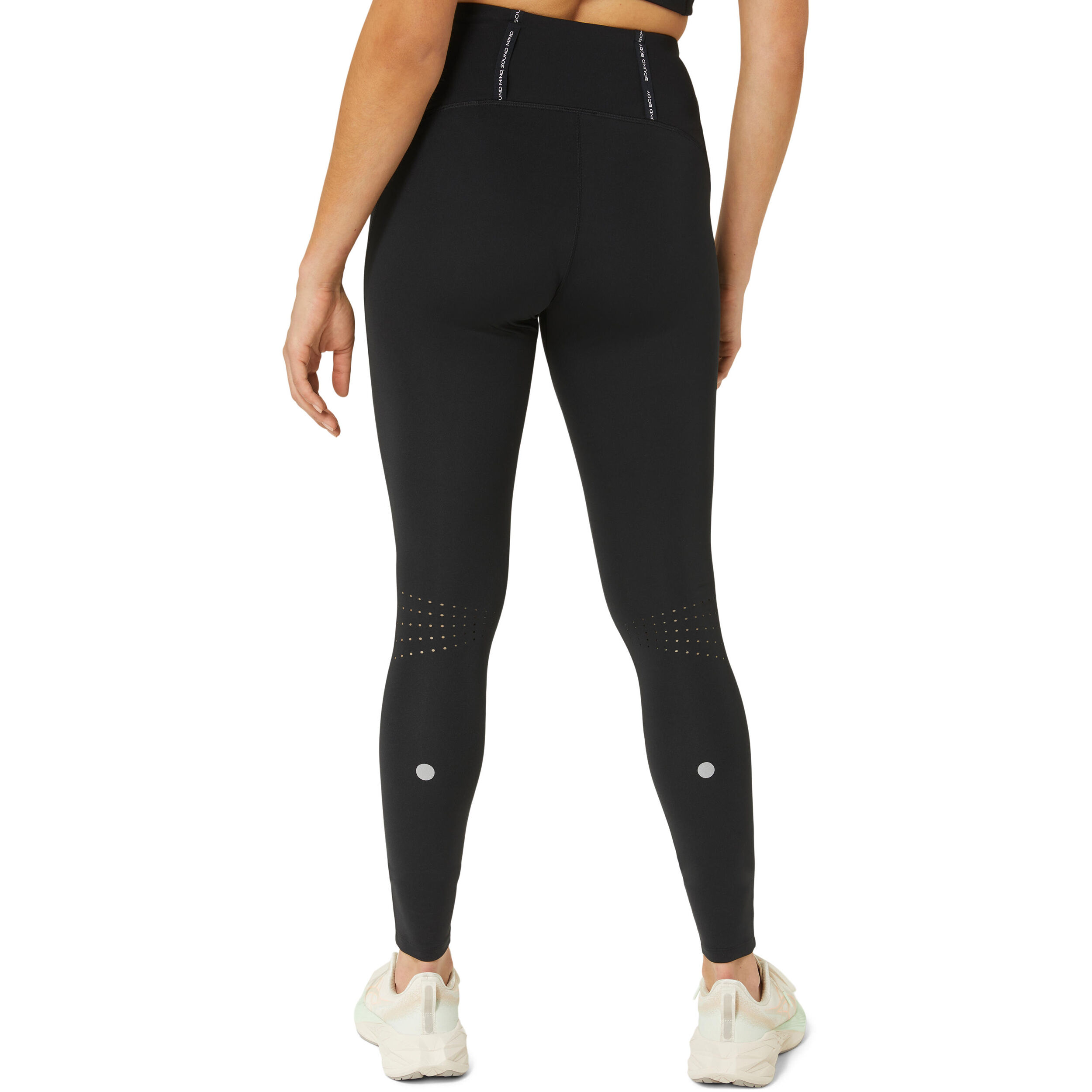 Road High Waist Lauftight Damen - Schwarz