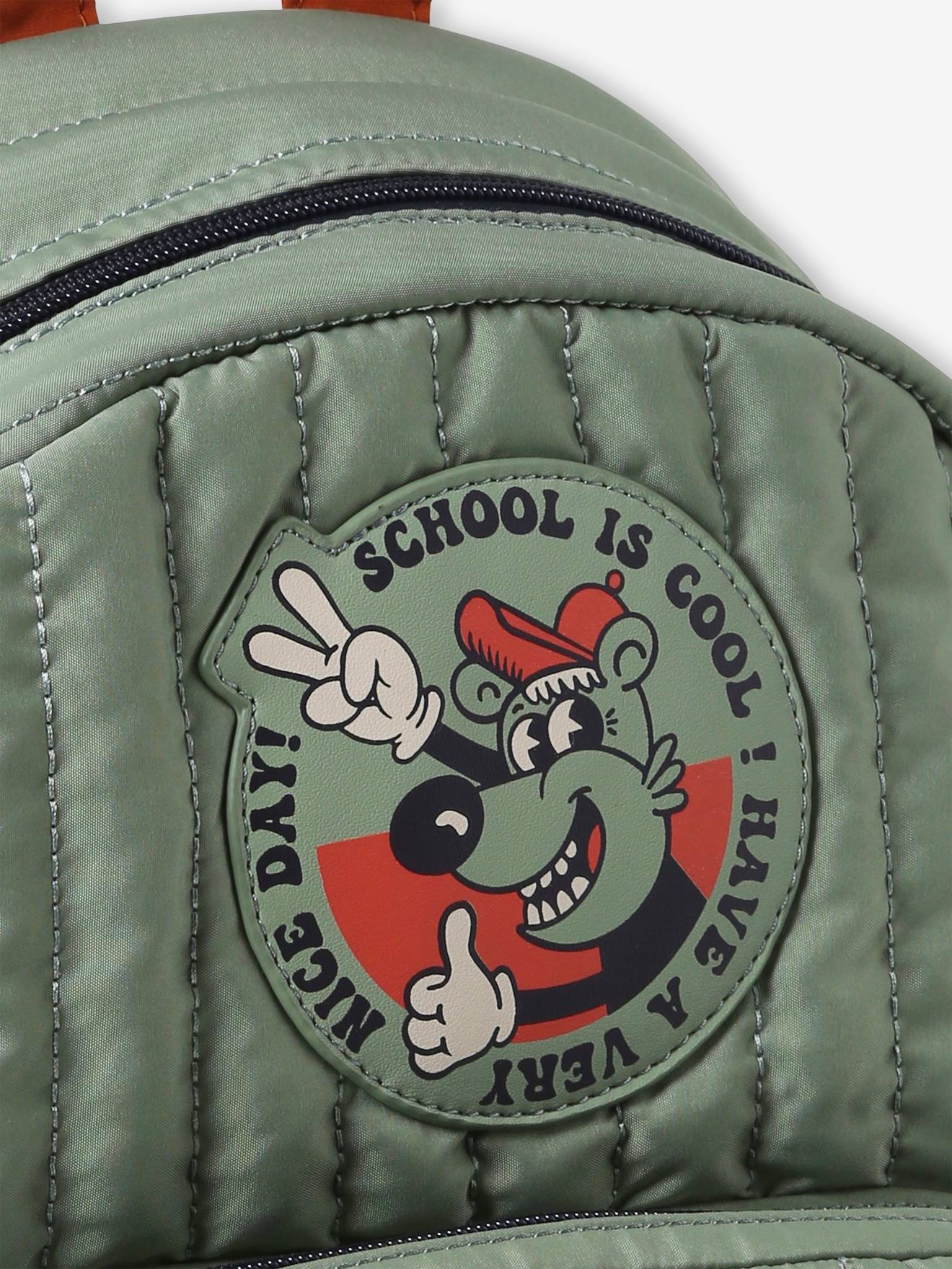 Vertbaudet Jungen Rucksack COOL ATTITUDE, gesteppt - moosgrün