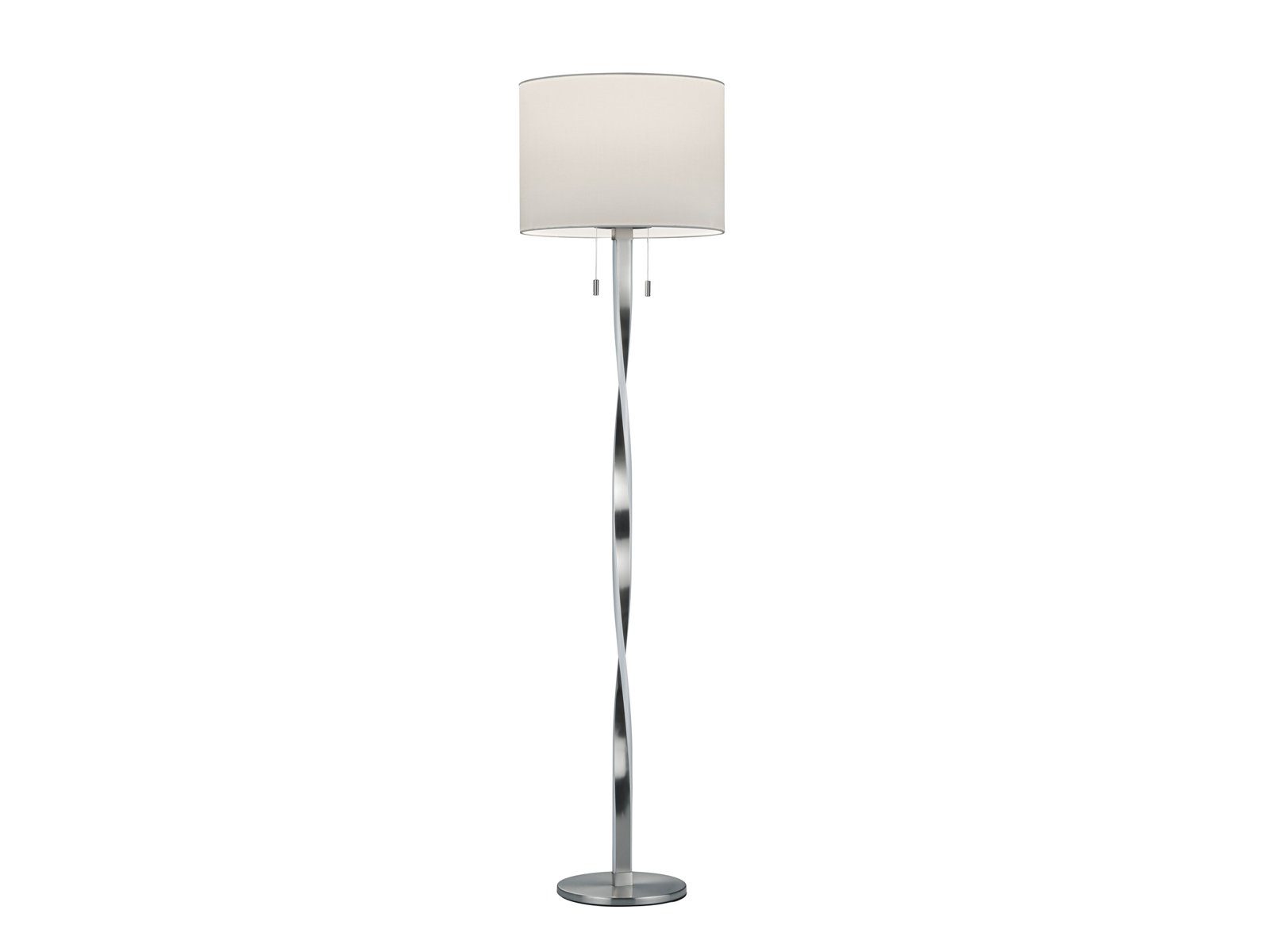 meineWunschleuchte LED Stehlampe, LED fest integriert, LED wechselbar, warmweiß, groß-e Designer-lampen Lampenschirm-e Stoff dimmbar Ecke, Höhe 160cm