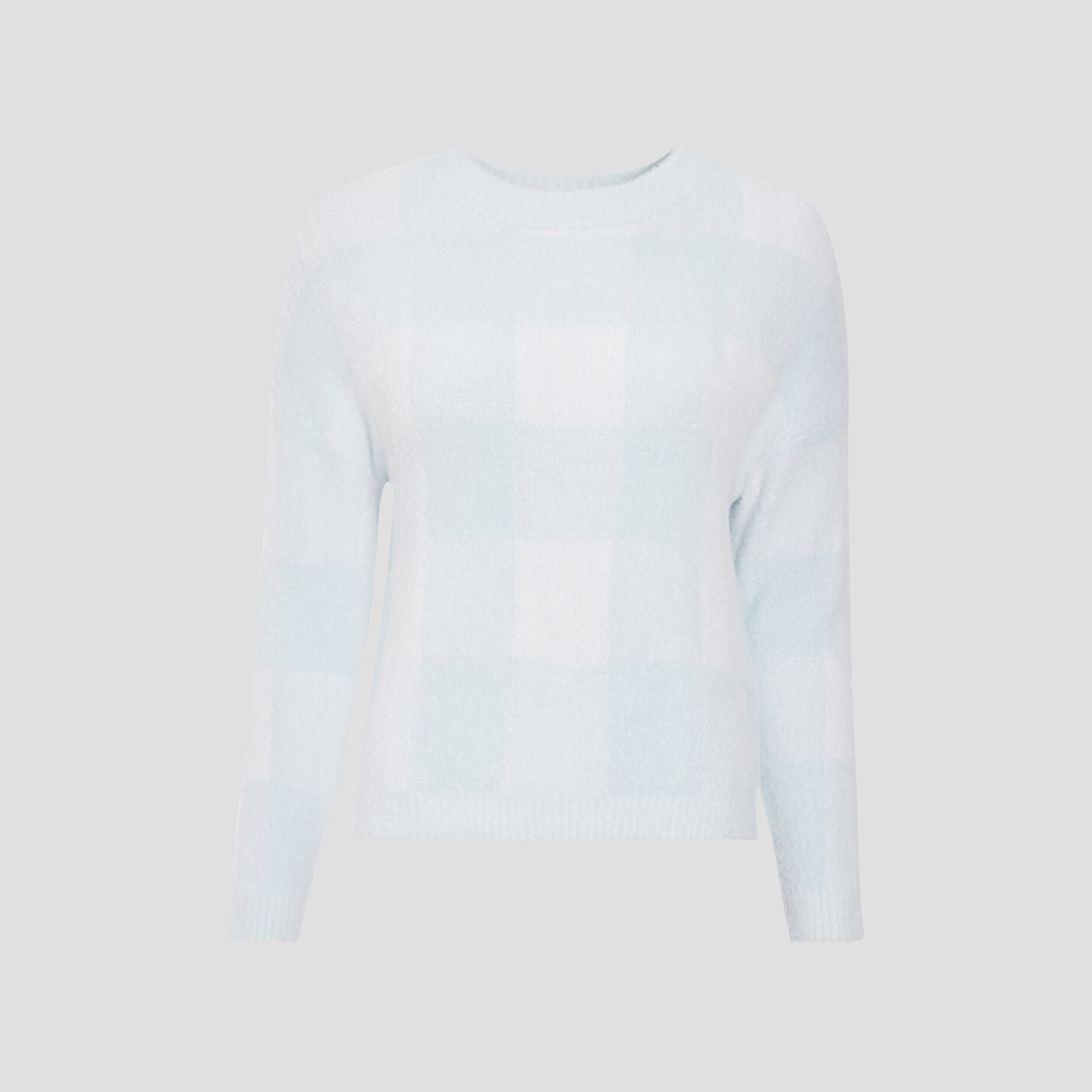 Pull manches longues bleu pastel femme | Cache Cache