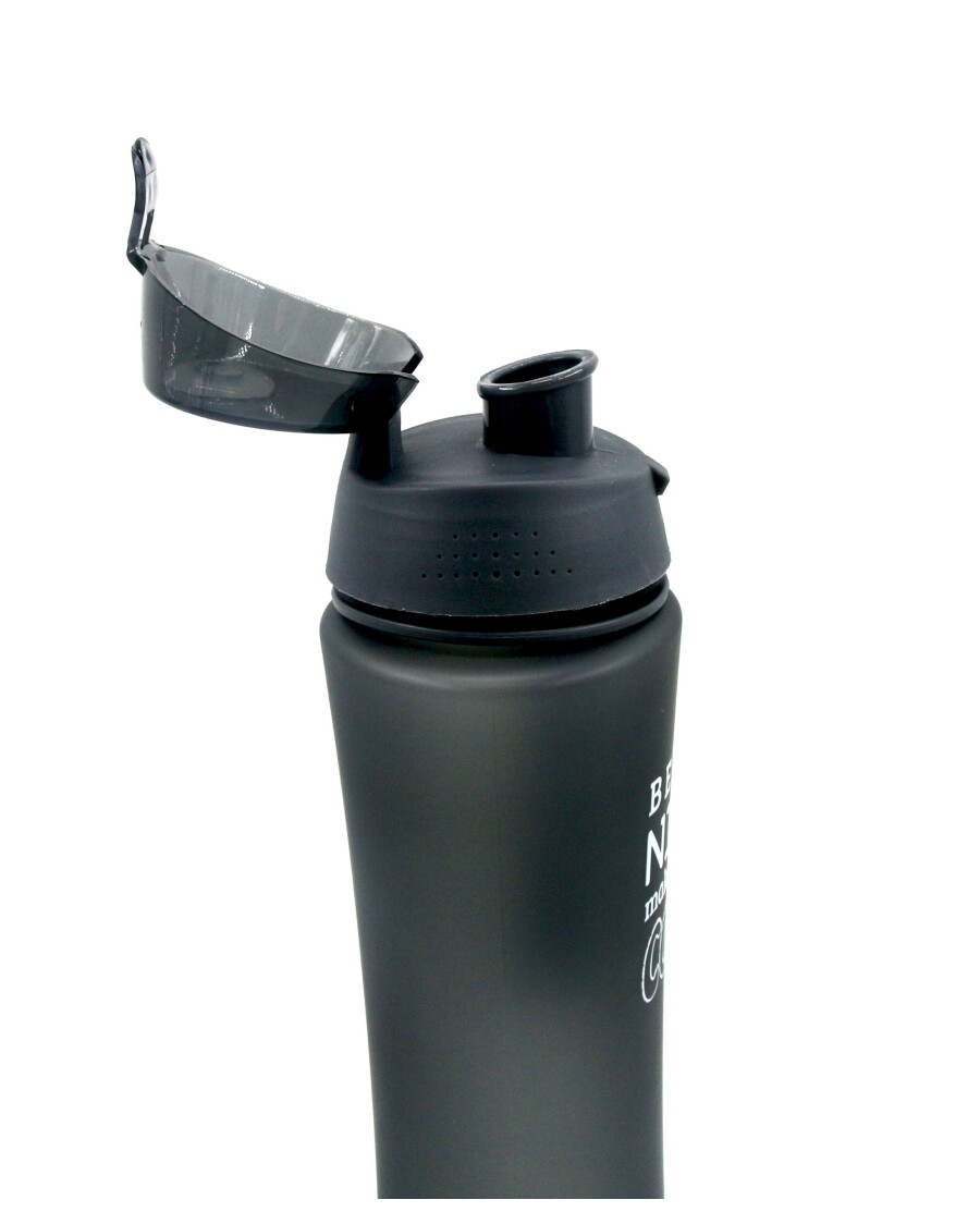 Trinkflasche mit Schriftzug