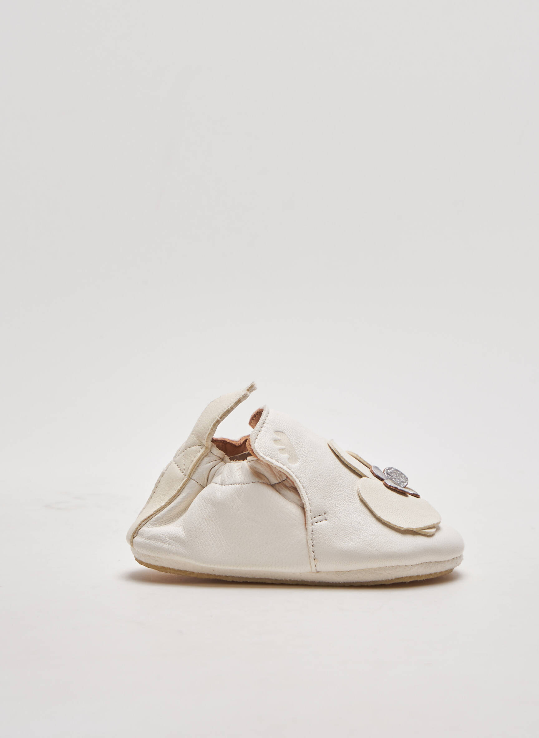Easy Peasy Chaussons Fille couleur beige