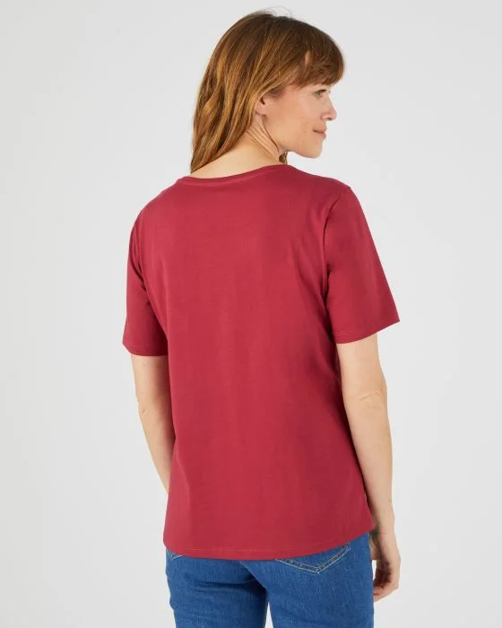 Tee-shirt avec applications de macramé