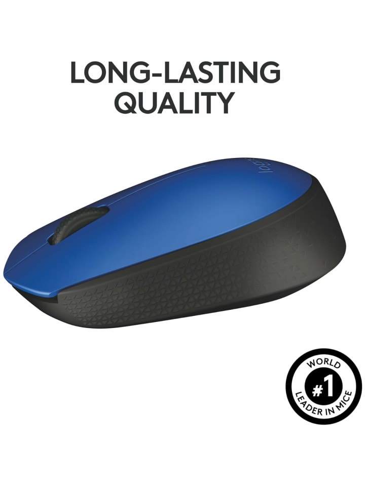 Logitech Wireless M171 Kabellose Maus in Blau - Ideal für Büro und in Blau günstig kaufen onesize