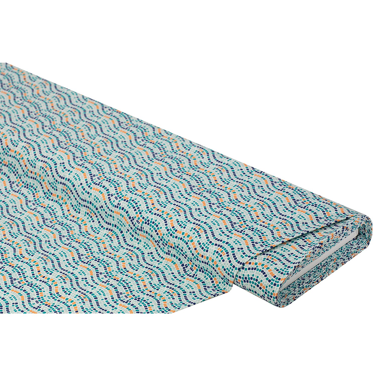 Baumwollstoff Mosaik-Welle 