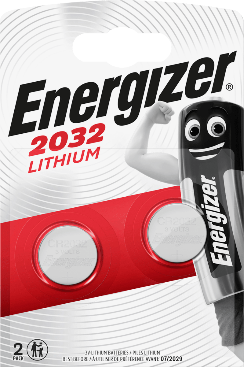 Batterien\tKnopfzelle CR2032, 2 St