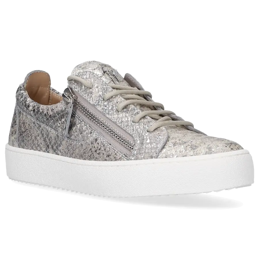 Giuseppe Zanotti - Sneaker low GAIL Kalbsleder - silber