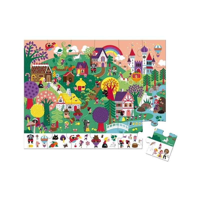 Puzzle observation les contes 24 pièces