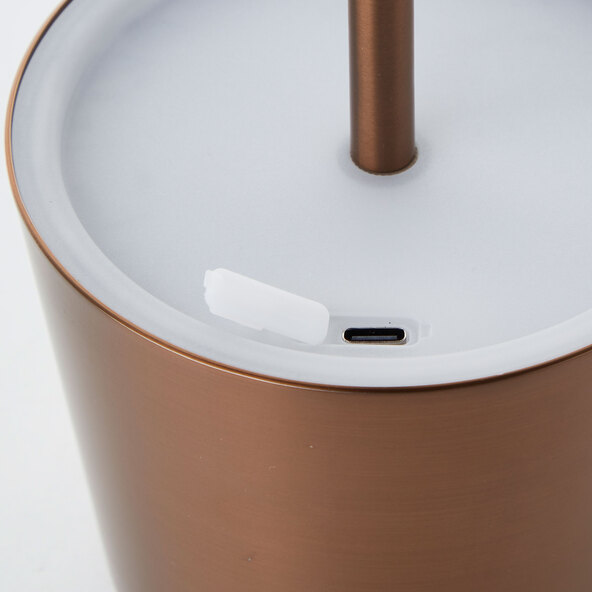 LED-Akku-Tischleuchte Lia Deluxe, bronze gebürstet