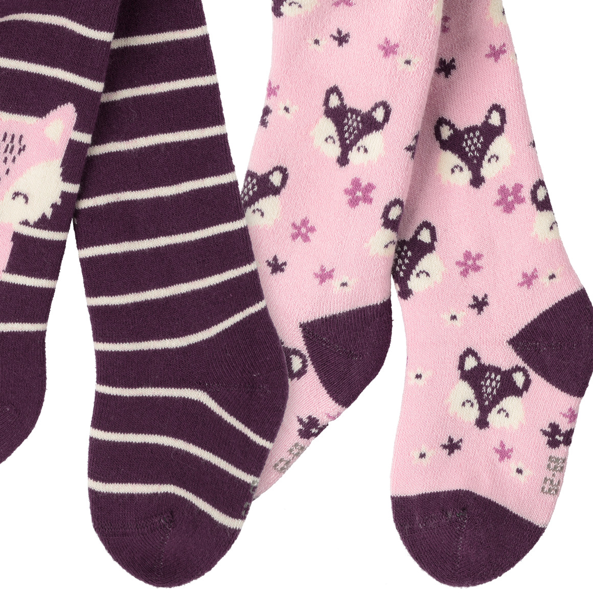 2 Newborn Frottee-Strumpfhosen im Set