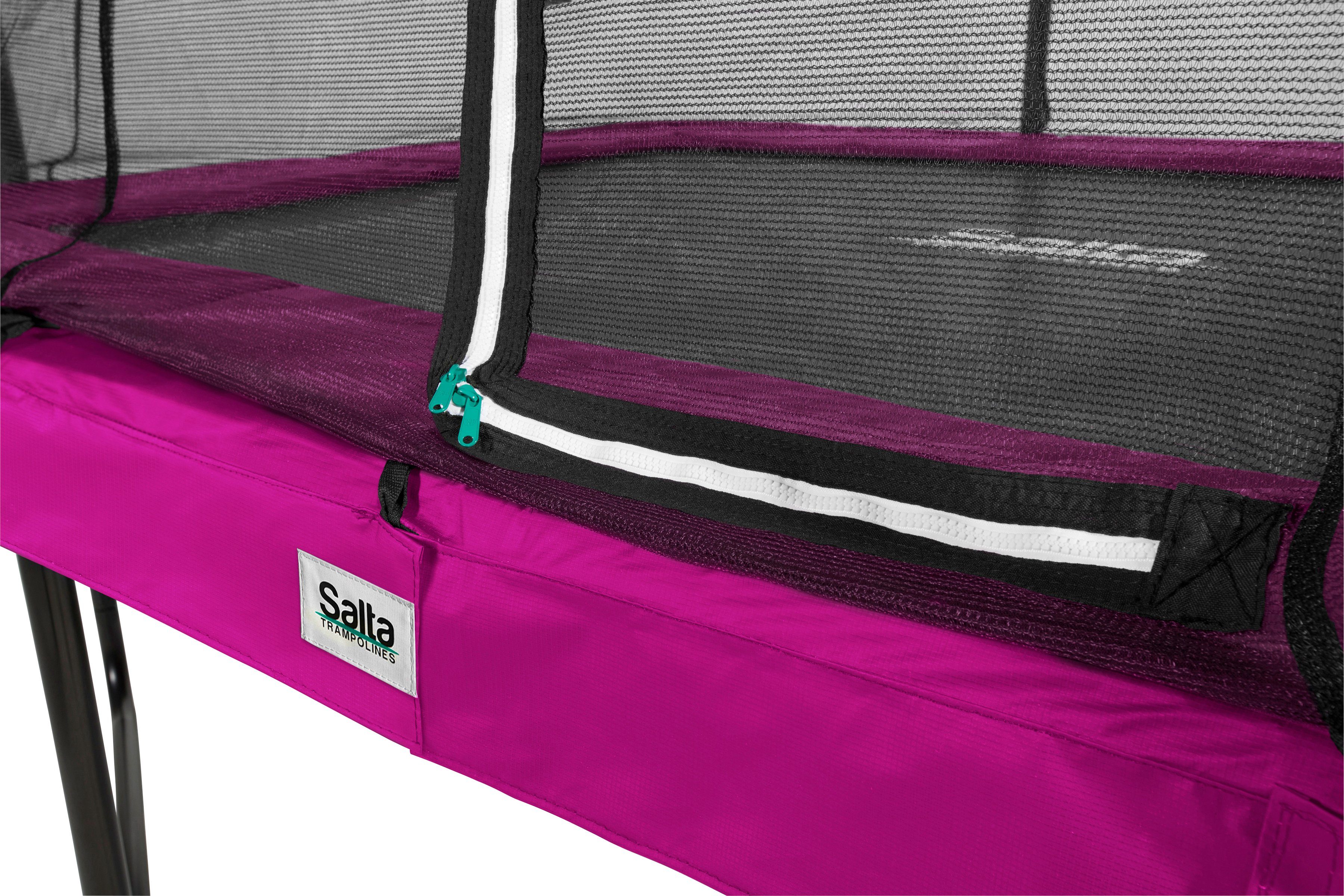 Salta Gartentrampolin Comfort Edition, Schutzrand pink