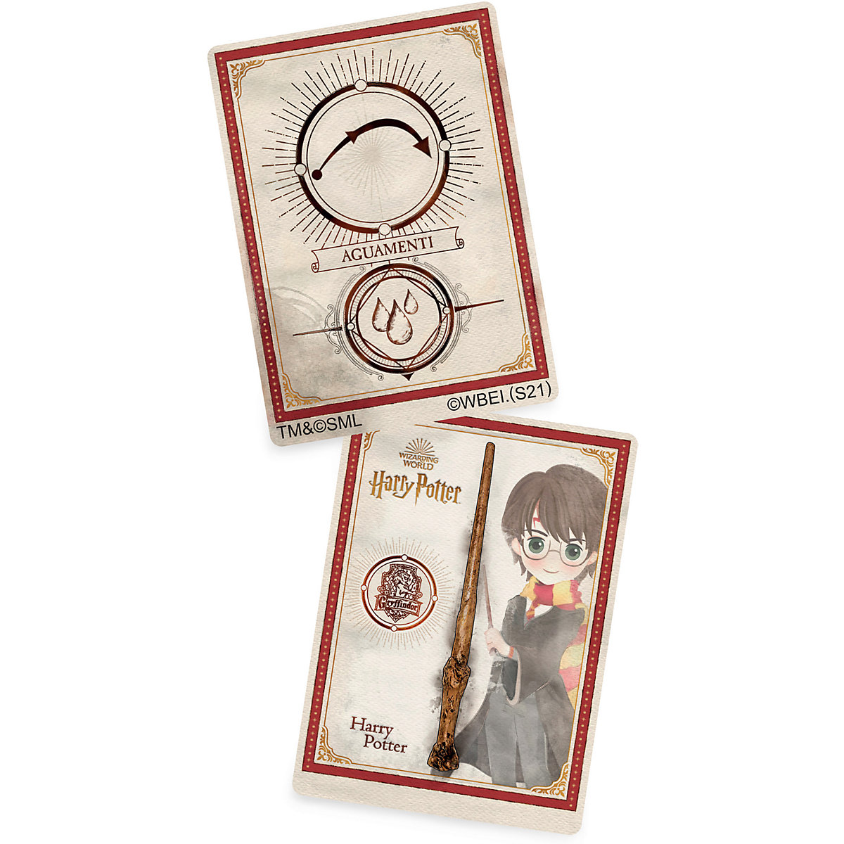 Harry Potter - Authentischer Harry Potter Zauberstab aus Kunststoff mit Zauberspruch-Karte, ca. 30,5 cm