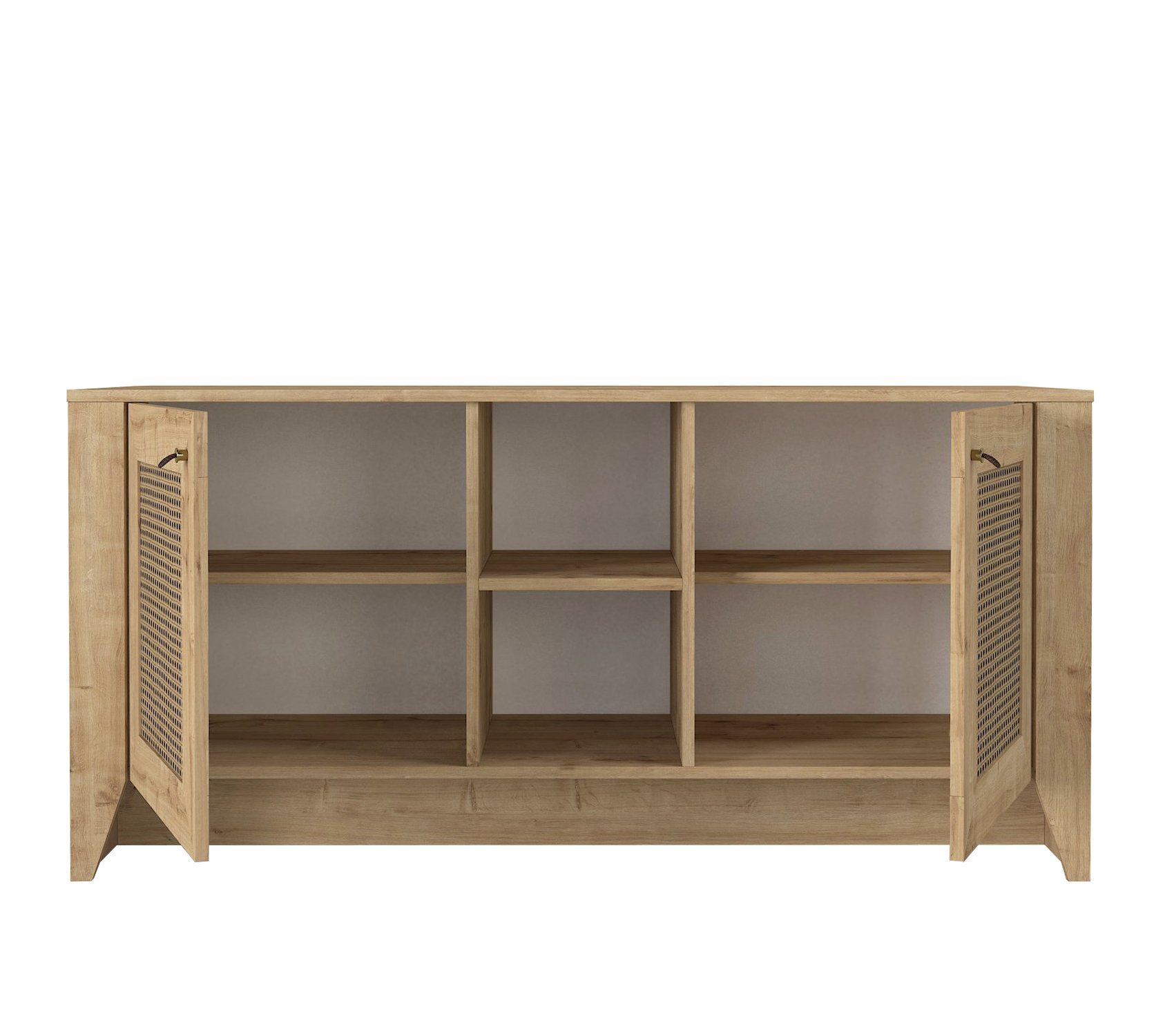 moebel17 Anrichte Sideboard Madura Saphir Hazeran, Sideboard aus Holzwerkstoff in Saphir - Hazeran Muster, Die Kommode bietet viel Stauraum für Geschirr, Porzellan oder andere Wohnutensilien, Ein echter Blickfang für Ihr Wohnzimmer, Schlafzimmer, Küc