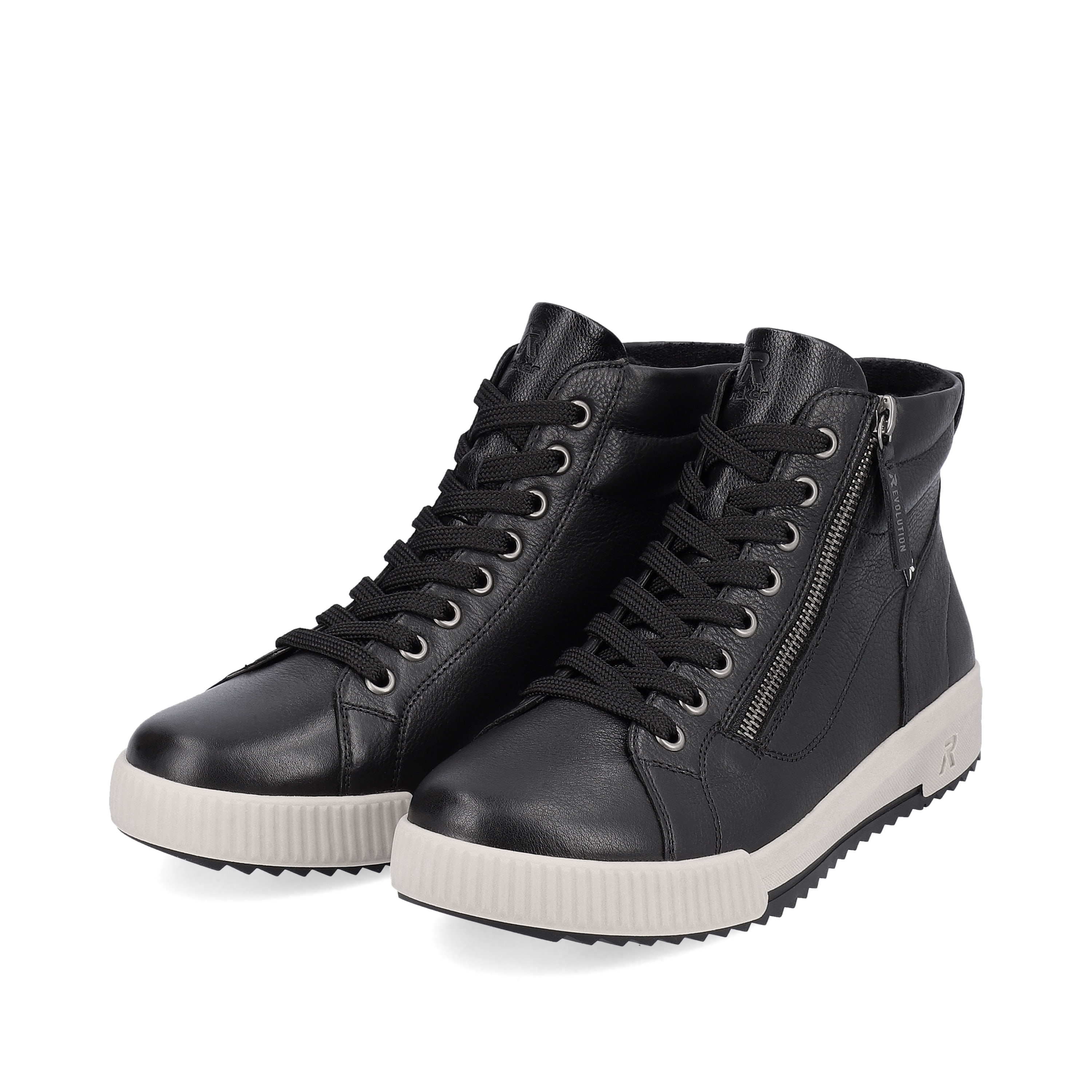 Rieker Damen Sneaker High steel black