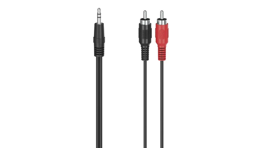 Hama Audio-Kabel, 3,5-mm-Klinken-Stecker - 2 Cinch-Stecker, Stereo, 1,5 m