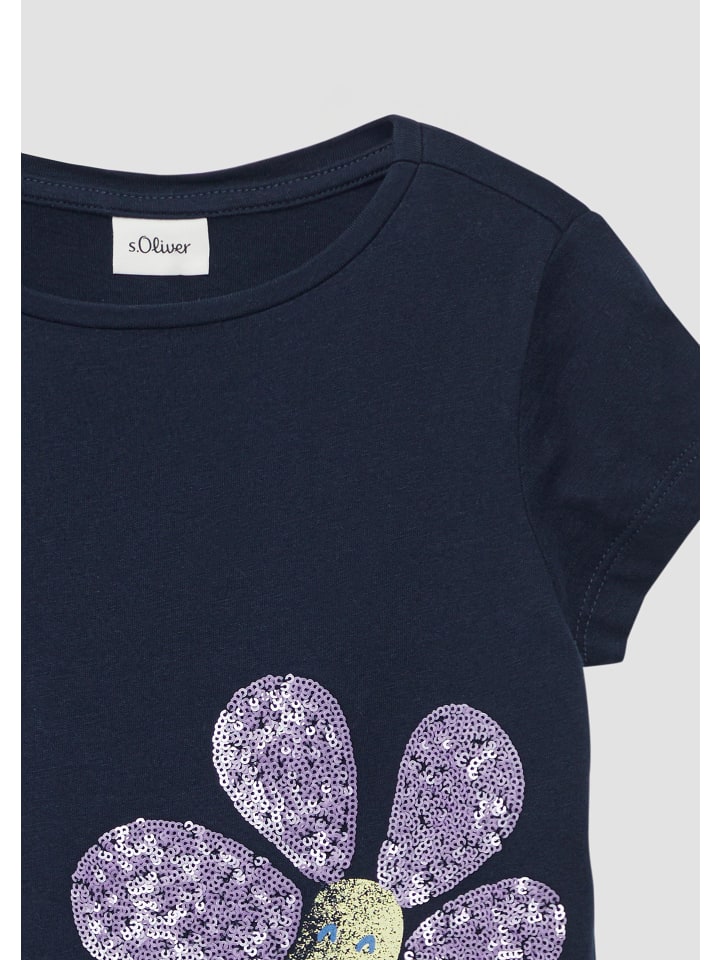 s.Oliver T-Shirt kurzarm in Blau günstig kaufen