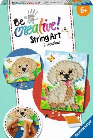 String Art Hunde - Bastelset für Kinder ab 6 Jahren