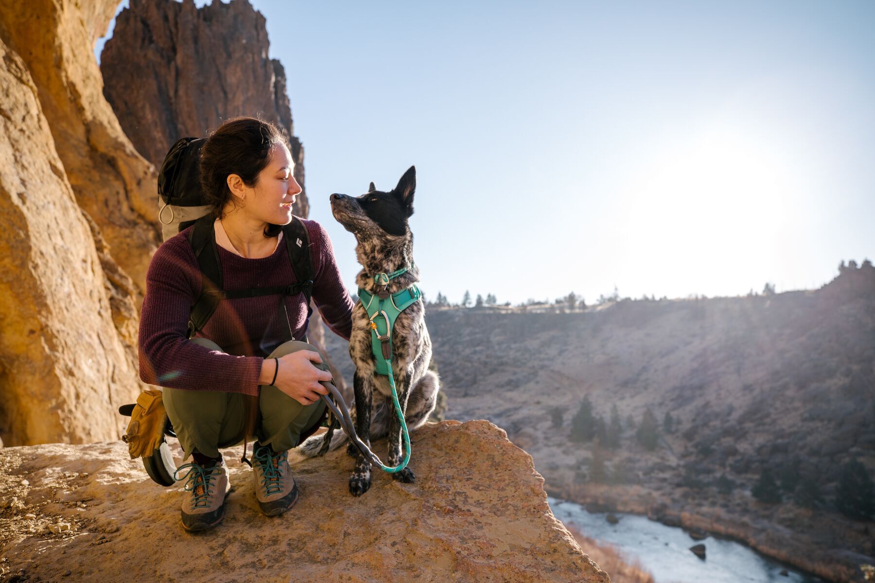 Ruffwear Hundeleinen Ruffwear Knot-a-Long™ Leine blau/ türkis