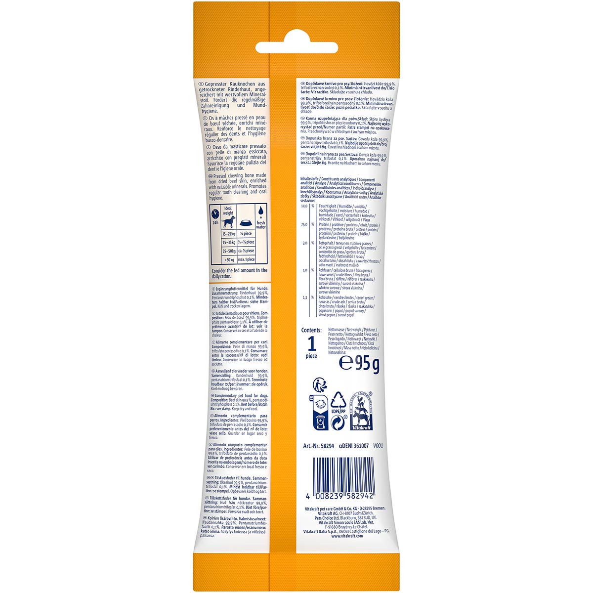 Vitakraft CHEWS dental Kauknochen 16cm Größe M bei ZooRoyal