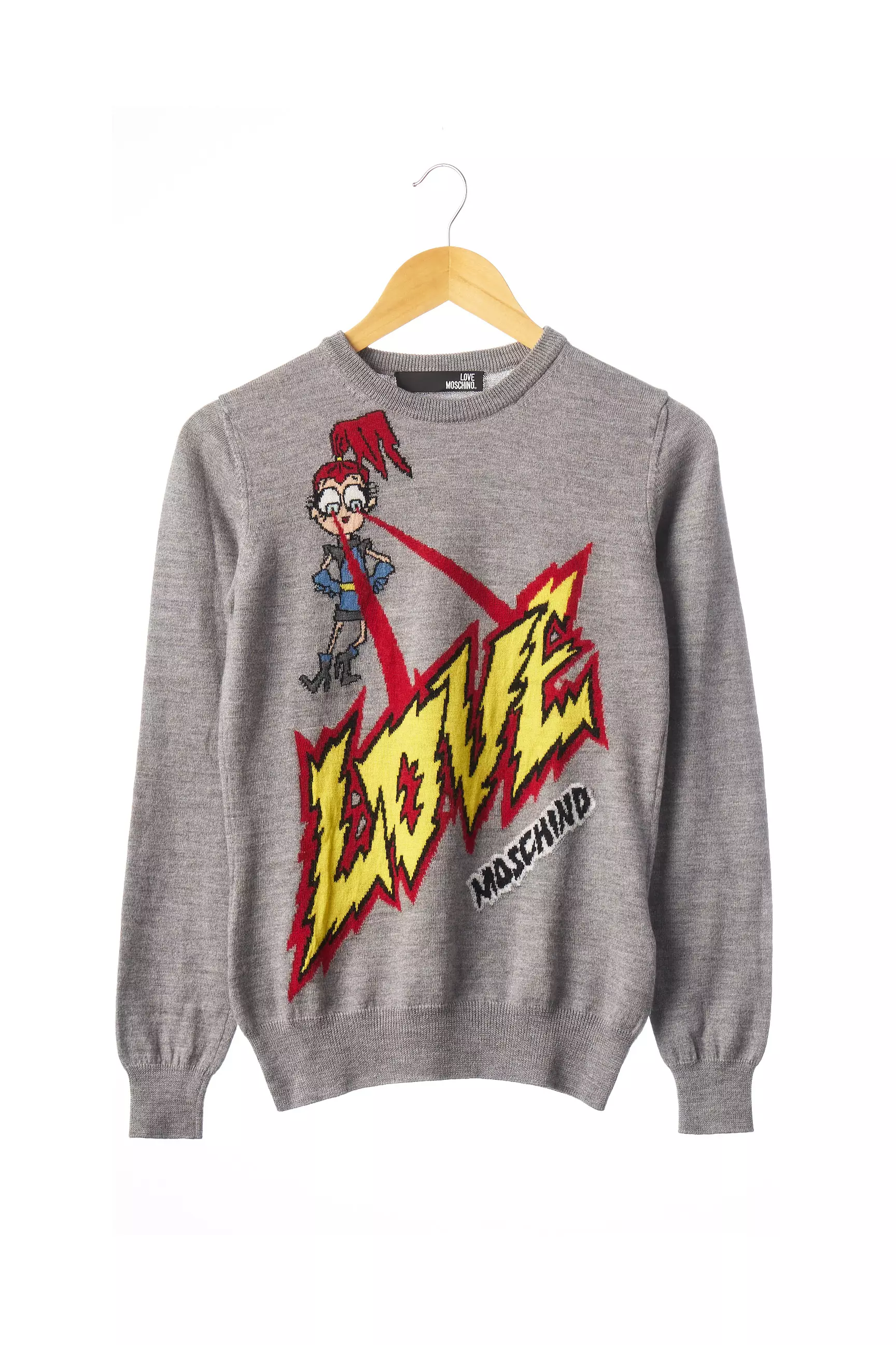 Love Moschino Pulls Femme couleur gris