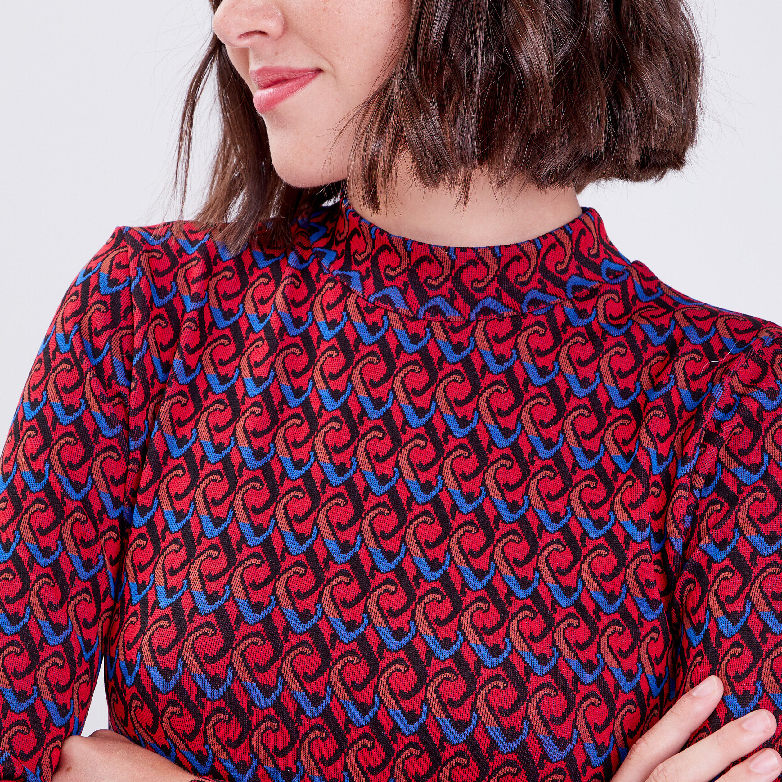 T-shirt manches longues rouge femme | Cache Cache