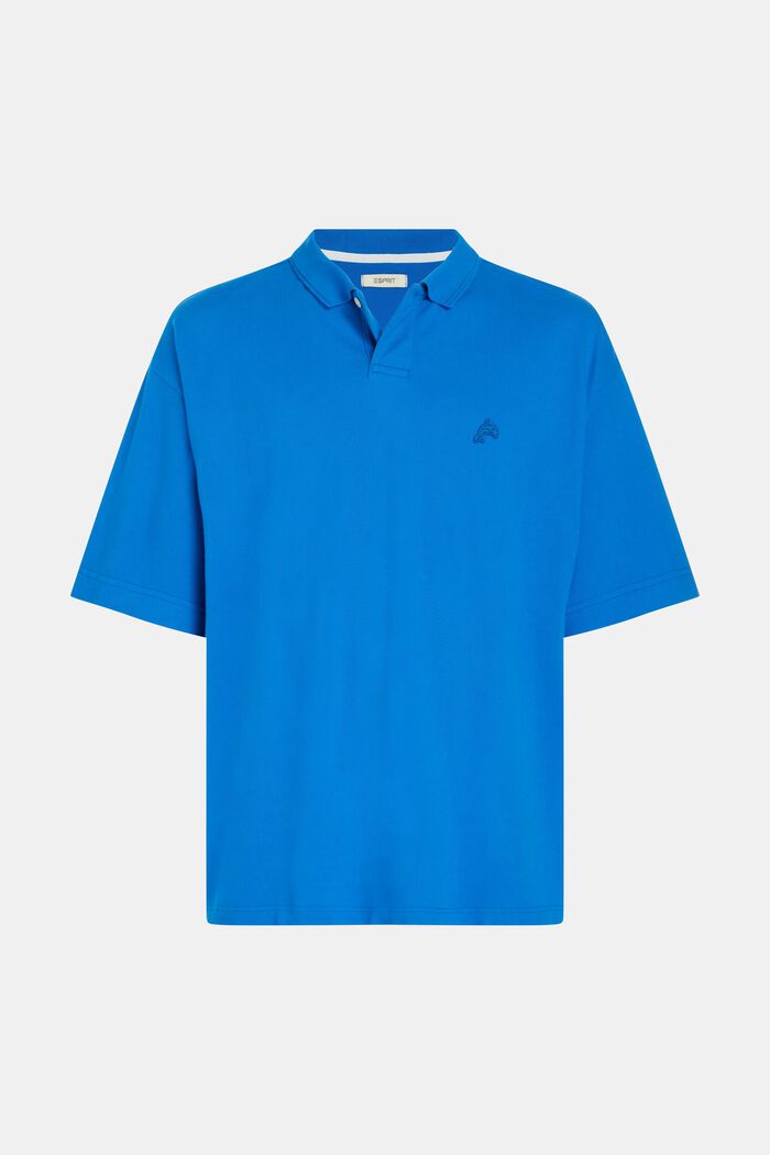 Relaxed Fit Poloshirt mit Dolphin-Badge
